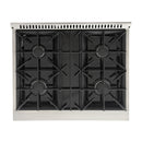 Kucht 5-Piece Appliance Package - 30-Inch Dual Fuel Range, 36-Inch Panel Ready Refrigerator, Wall Mount Hood, Panel Ready Dishwasher, & Microwave Oven in Stainless Steel