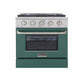 Kucht 30 in. 4.2 cu. ft. Professional All Gas Range in Stainless Steel with Color Options KNG301