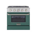 Kucht 30 in. 4.2 cu. ft. Professional All Gas Range in Stainless Steel with Color Options KNG301
