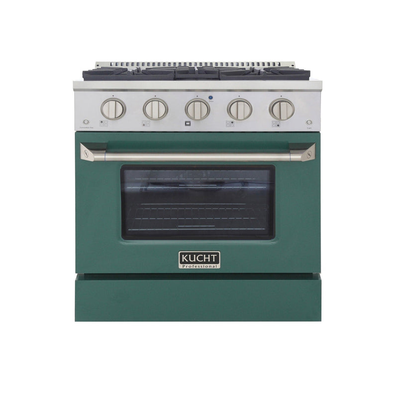Kucht 30 in. 4.2 cu. ft. Professional All Gas Range in Stainless Steel with Color Options KNG301