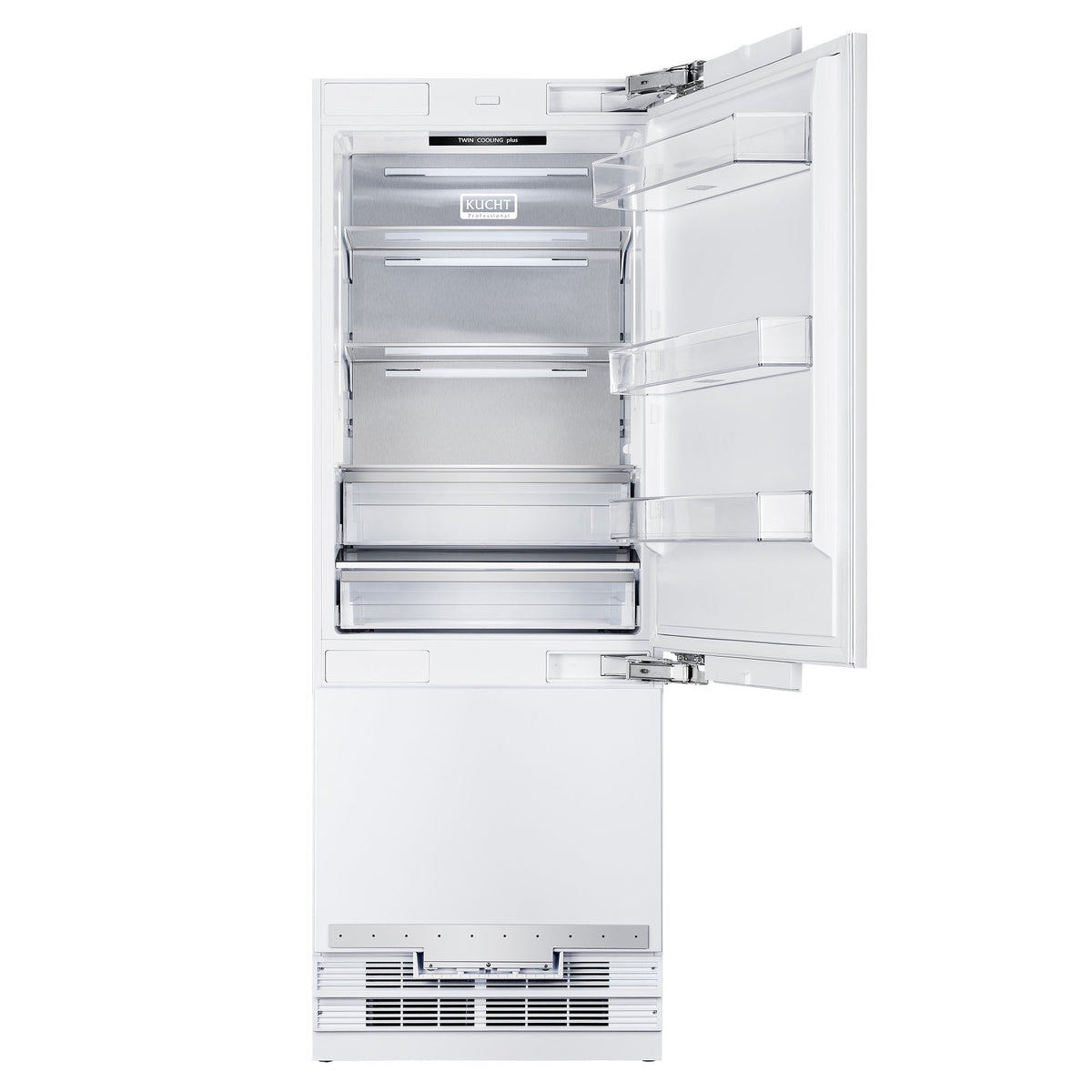 Kucht 30-Inch 17 Cu. Ft. Built-In Refrigerator in Custom Panel Ready, Bottom Freezer, Counter Depth KR300SD
