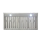 Kucht 48-Inch Wall Mounted Range Hood 1200 CFM in Stainless Steel & Silver KRH4821A