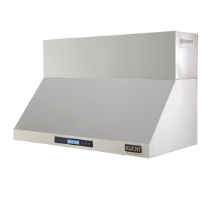 Kucht 48-Inch Wall Mounted Range Hood 1200 CFM in Stainless Steel & Silver KRH4821A