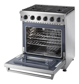 Thor Kitchen 30-Inch Gas Range with 5 Burners, 4.55 cu. ft Oven in Stainless Steel (LRG3001U)