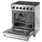Thor Kitchen 30-Inch Gas Range with 5 Burners, 4.55 cu. ft Oven in Stainless Steel (LRG3001U)