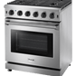 Thor Kitchen 30-Inch Gas Range with 5 Burners, 4.55 cu. ft Oven in Stainless Steel (LRG3001U)