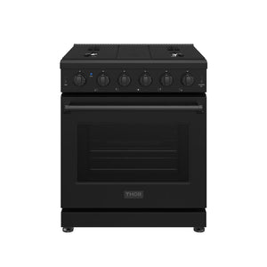Thor Kitchen 30 Inch L-Series Professional Liquid Propane Range in Black