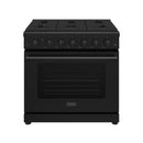 Thor Kitchen 36 Inch L-Series Professional Gas Range in Black
