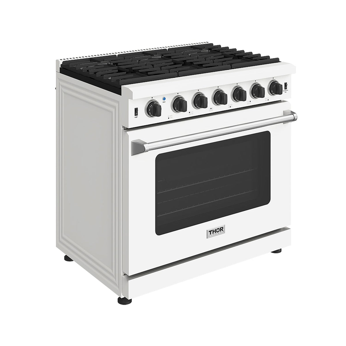Thor Kitchen 36 Inch L-Series Professional Gas Range in White (LRG3601UW)