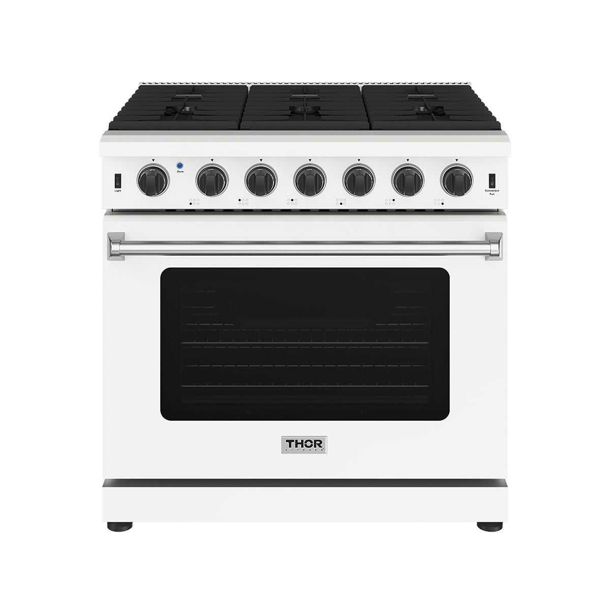 Thor Kitchen 36 Inch L-Series Professional Gas Range in White (LRG3601UW)