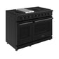 Thor Kitchen 48 Inch L-Series Professional Gas Range in Black (LRG4807UB)