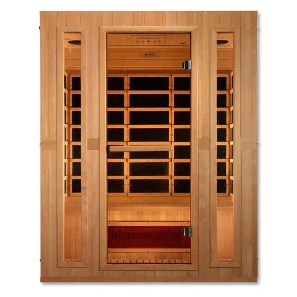 maxxus-3-person-corner-low-emf-under-8mg-far-infrared-sauna-canadian-hemlock