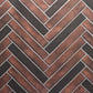 Monessen Attribute vent-free firebox multitonal brown herringbone brick liner