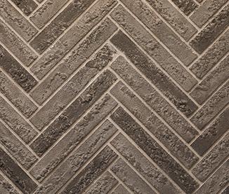 Monessen Lo-Rider firebox multitonal gray herringbone brick liner