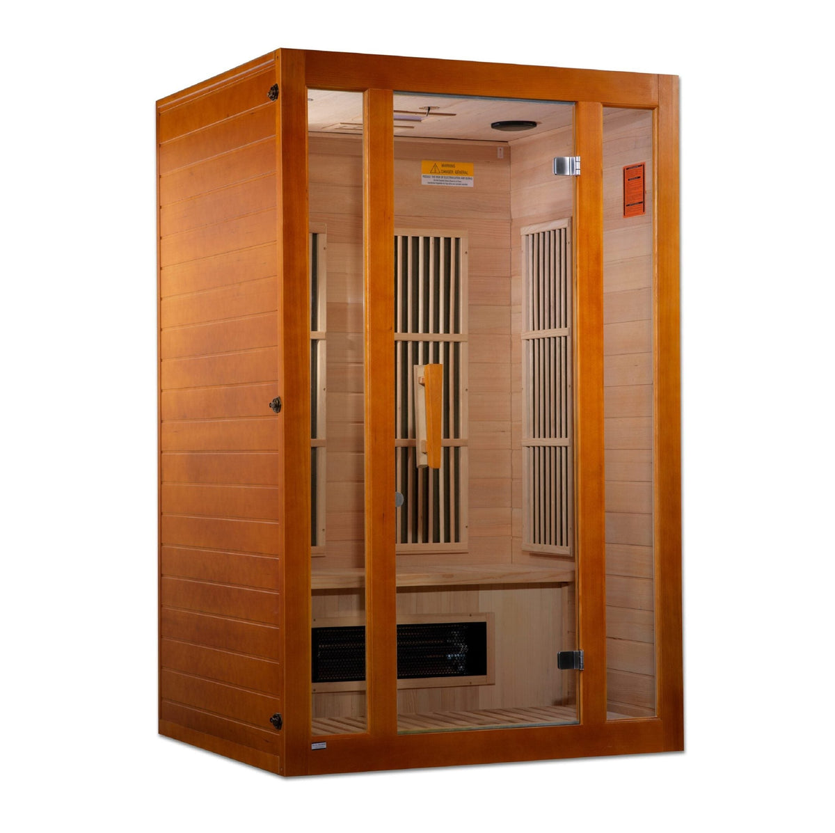 Golden Designs Maxxus 2-Person Low EMF Under 8MG FAR Infrared Sauna Canadian Hemlock - MX-J206-02S