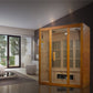 Golden Designs Maxxus 3-Person Corner Low EMF Under 8MG FAR Infrared Sauna Canadian Hemlock - MX-J306-02S