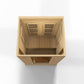 Golden Designs Maxxus 2-Person Near Zero EMF Under 2MG FAR Infrared Sauna Canadian Hemlock - MX-K206-01-ZF