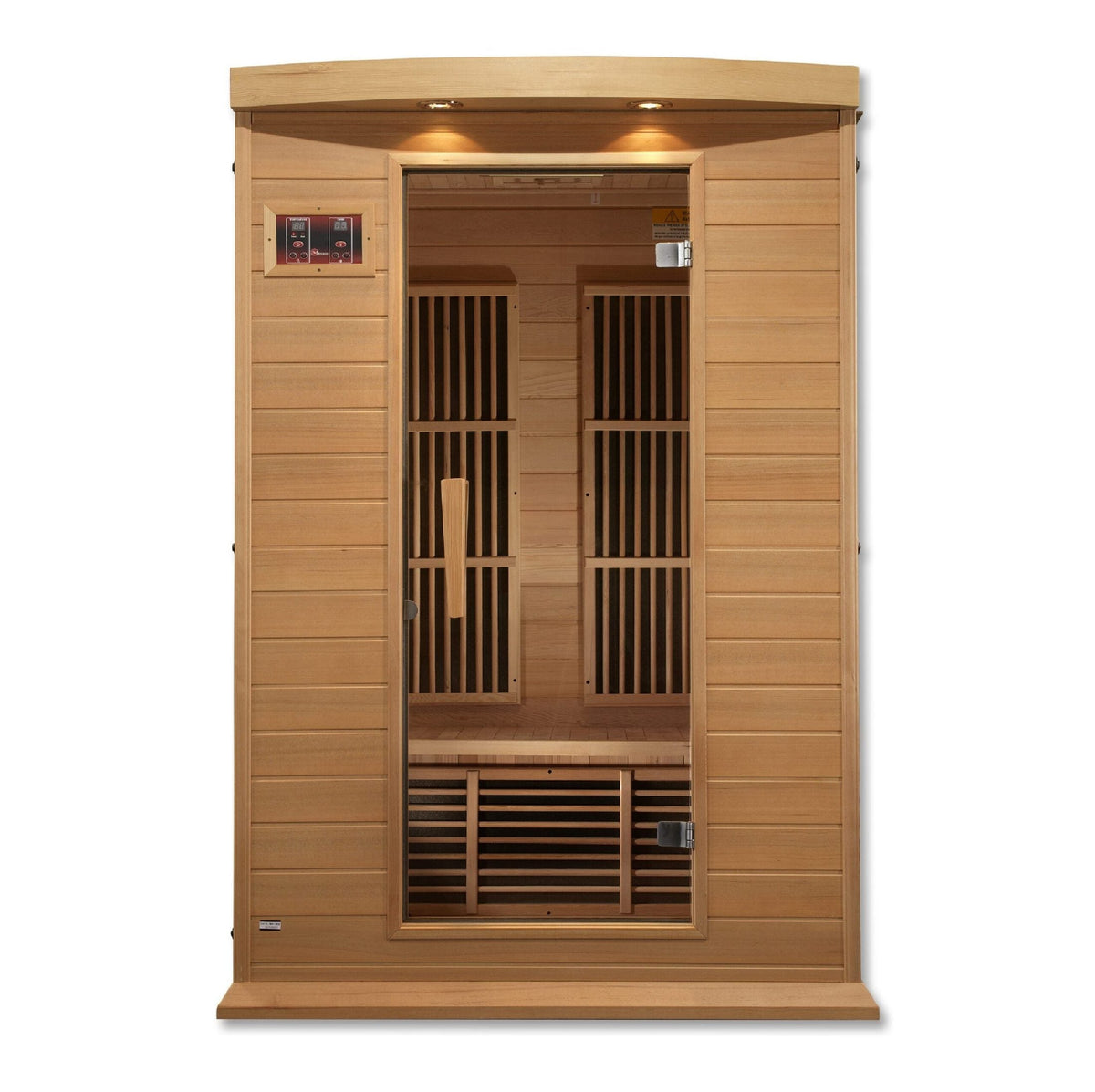 Golden Designs Maxxus 2-Person Near Zero EMF Under 2MG FAR Infrared Sauna Canadian Hemlock - MX-K206-01-ZF