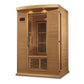 Golden Designs Maxxus 2-Person Near Zero EMF Under 2MG FAR Infrared Sauna Canadian Hemlock - MX-K206-01-ZF