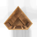 Golden Designs Maxxus 3-Person Corner Full Spectrum Near Zero EMF Under 2MG FAR Infrared Sauna Canadian Red Cedar - MX-M356-01-FS CED