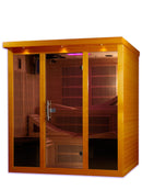 Golden Designs Dynamic Monaco 6-person Ultra Low EMF Under 3MG FAR Infrared Sauna Canadian Hemlock - DYN-6996-01
