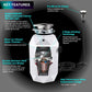 FORNO Acqua BrightDiamond 1HP Super Quiet Garbage Disposal Corded with Motion Sensor Cabinet Light & Pre-Wired Air Switch - MyBBQDirect