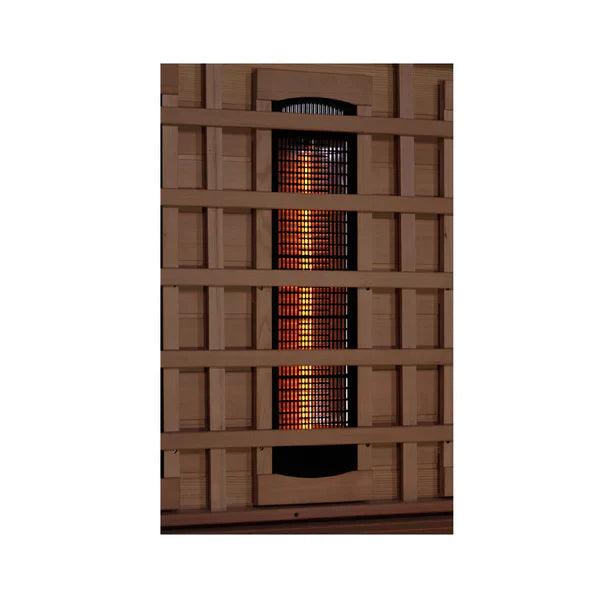 Golden Designs 6-Person Full Spectrum PureTech™ Near Zero EMF FAR Infrared Sauna with Himalayan Salt Bar Canadian Hemlock - GDI-8260-01