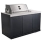 FORNO Rimini Outdoor Kitchen 30-Inch BBQ 62,000 BTU, 4.8 cu.ft. Beverage Center, Stainless Steel Sink, White Countertops FODKT2575WHT - MyBBQDirect