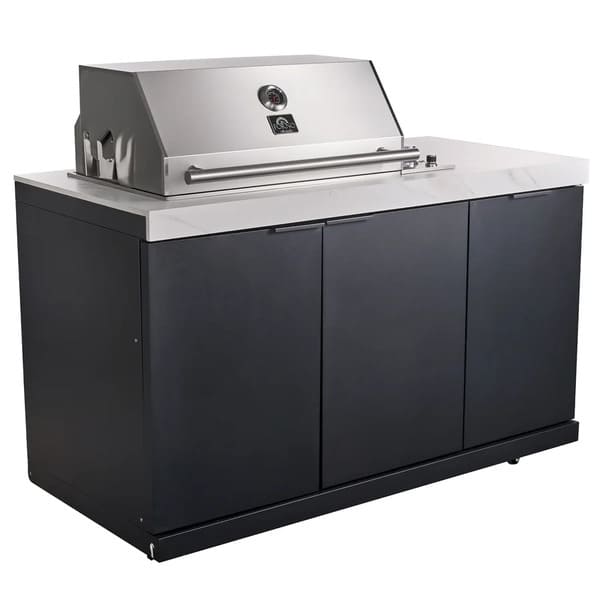 FORNO Rimini Outdoor Kitchen 30-Inch BBQ 62,000 BTU, 4.8 cu.ft. Beverage Center, Stainless Steel Sink, White Countertops FODKT2575WHT - MyBBQDirect