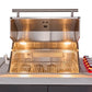 FORNO Rimini Outdoor Kitchen 30-Inch BBQ 62,000 BTU, 4.8 cu.ft. Beverage Center, Stainless Steel Sink, White Countertops FODKT2575WHT - MyBBQDirect