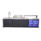 FORNO Rimini Outdoor Kitchen 30-Inch BBQ 62,000 BTU, 4.8 cu.ft. Beverage Center, Stainless Steel Sink, White Countertops FODKT2575WHT - MyBBQDirect