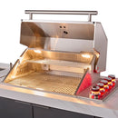 FORNO Rimini Outdoor Kitchen 30-Inch BBQ 62,000 BTU, 4.8 cu.ft. Beverage Center, Stainless Steel Sink, White Countertops FODKT2575WHT