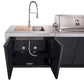 FORNO Rimini Outdoor Kitchen 30-Inch BBQ 62,000 BTU, 4.8 cu.ft. Beverage Center, Stainless Steel Sink, White Countertops FODKT2575WHT - MyBBQDirect