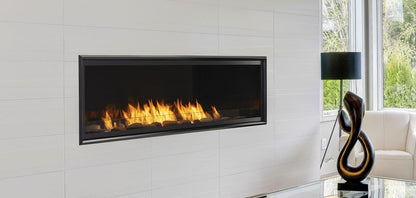 Monessen Artisan 60-inch vent-free linear fireplace in modern living room