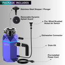 FORNO Acqua BrightDiamond 3/4HP Super Quiet Garbage Disposal Corded with Motion Sensor Cabinet Light & Pre-Wired Air Switch - MyBBQDirect
