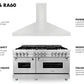ZLINE 60" Kitchen Package with Stainless Steel Dual Fuel Range and Convertible Vent Range Hood (2KP-RARH60)