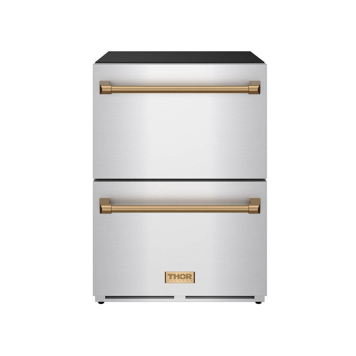 Gordon Ramsay THOR 24" Drawer Freezer RZ24U - Stainless Steel / Bronze - front door closed