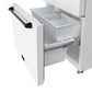 Gordon Ramsay THOR 36" White French Door Refrigerator - White / Black - color hardware