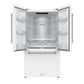 Gordon Ramsay THOR 36" White French Door Refrigerator - White - front door open