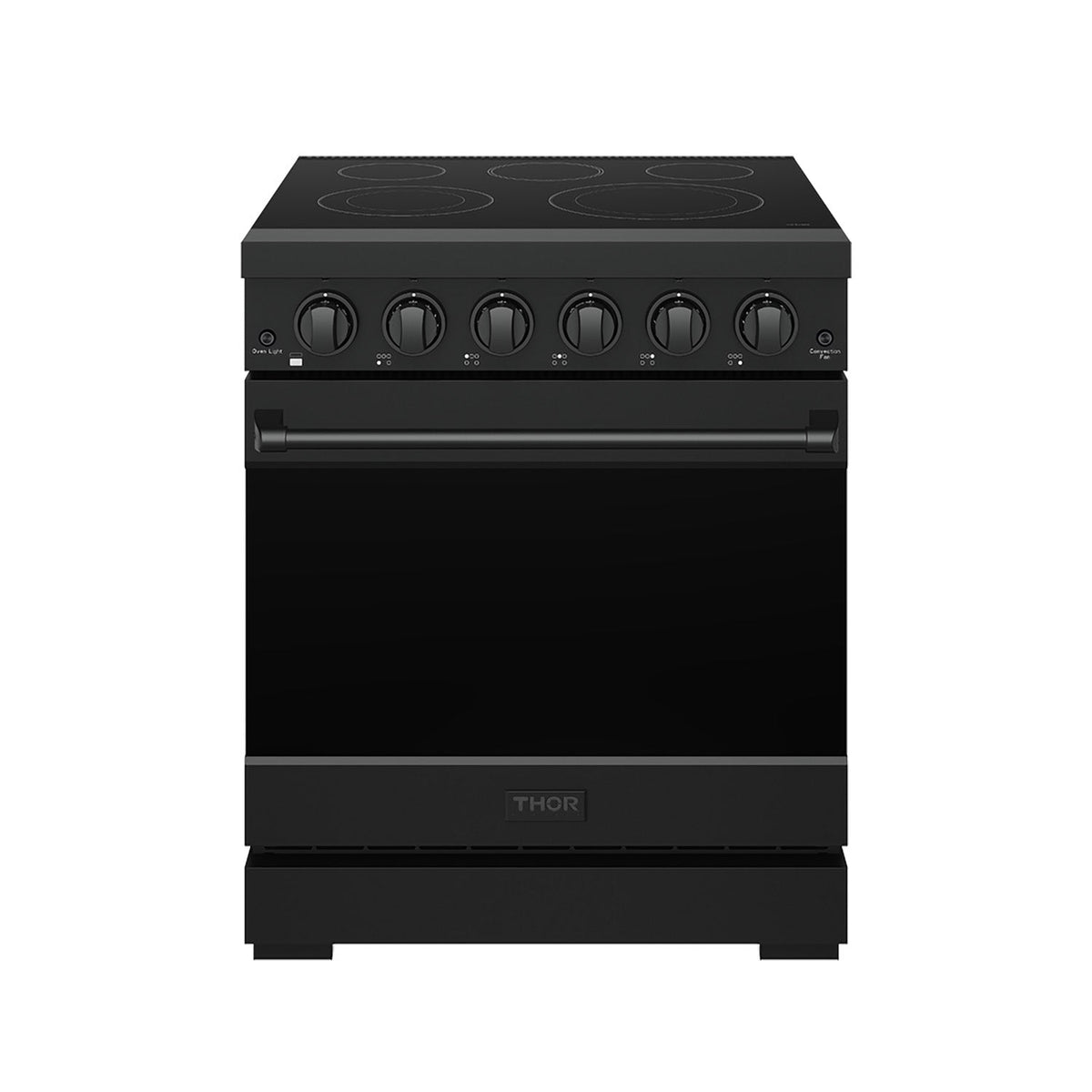 Gordon Ramsay THOR 30" Black Electric Range RSE30PB - Black - front door closed
