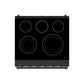 Gordon Ramsay THOR 30" Black Electric Range RSE30PB - Black - top view