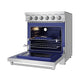 Gordon Ramsay THOR 30" 4.55 cu. ft. Professional Electric Range with Precision Knob Control RSE30P - Stainless Steel - front right side open