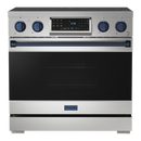 Gordon Ramsay by THOR Kitchen 36" 6.0 cu. ft. Professional Electric Range with Tilt Panel Touch Control, Self-Clean and Air Fry in Stainless Steel, RSE36