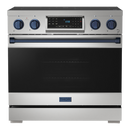 Gordon Ramsay by THOR Kitchen 36" 6.0 cu. ft. Professional Electric Range with Tilt Panel Touch Control, Self-Clean and Air Fry in Stainless Steel, RSE36