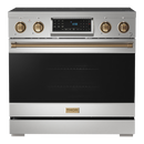 Gordon Ramsay by THOR Kitchen 36" 6.0 cu. ft. Professional Electric Range with Tilt Panel Touch Control, Self-Clean and Air Fry in Stainless Steel, RSE36