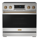 Gordon Ramsay by THOR Kitchen 36" 6.0 cu. ft. Professional Electric Range with Tilt Panel Touch Control, Self-Clean and Air Fry in Stainless Steel, RSE36