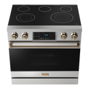 Gordon Ramsay by THOR Kitchen 36" 6.0 cu. ft. Professional Electric Range with Tilt Panel Touch Control, Self-Clean and Air Fry in Stainless Steel, RSE36
