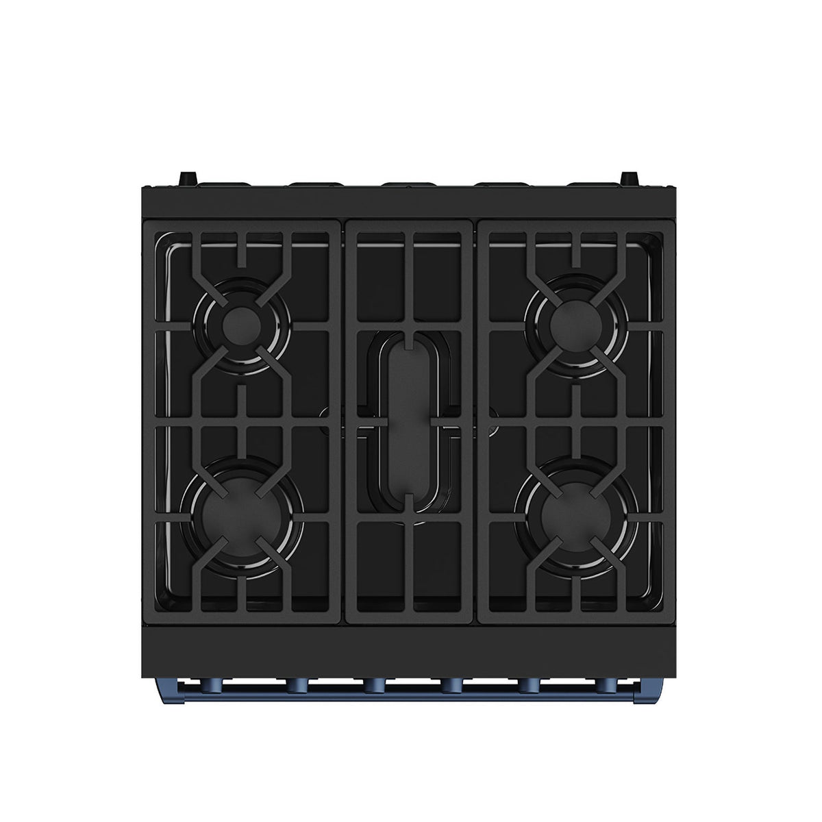 Gordon Ramsay THOR 30" Black Gas Range RSG30PB - Black / Blue - top view