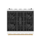 Gordon Ramsay THOR 30" White Gas Range RSG30PW-BRZ - White / Bronze - top view