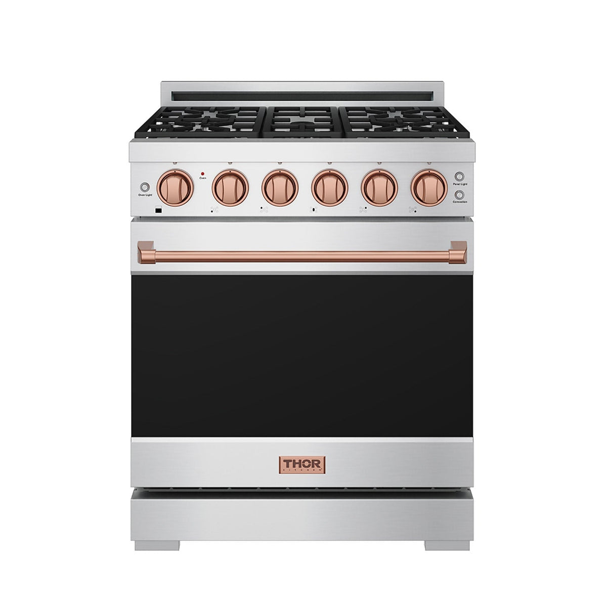 Gordon Ramsay THOR 30" Gas Range RSG30P - Stainless Steel / Rose Gold - front door closed